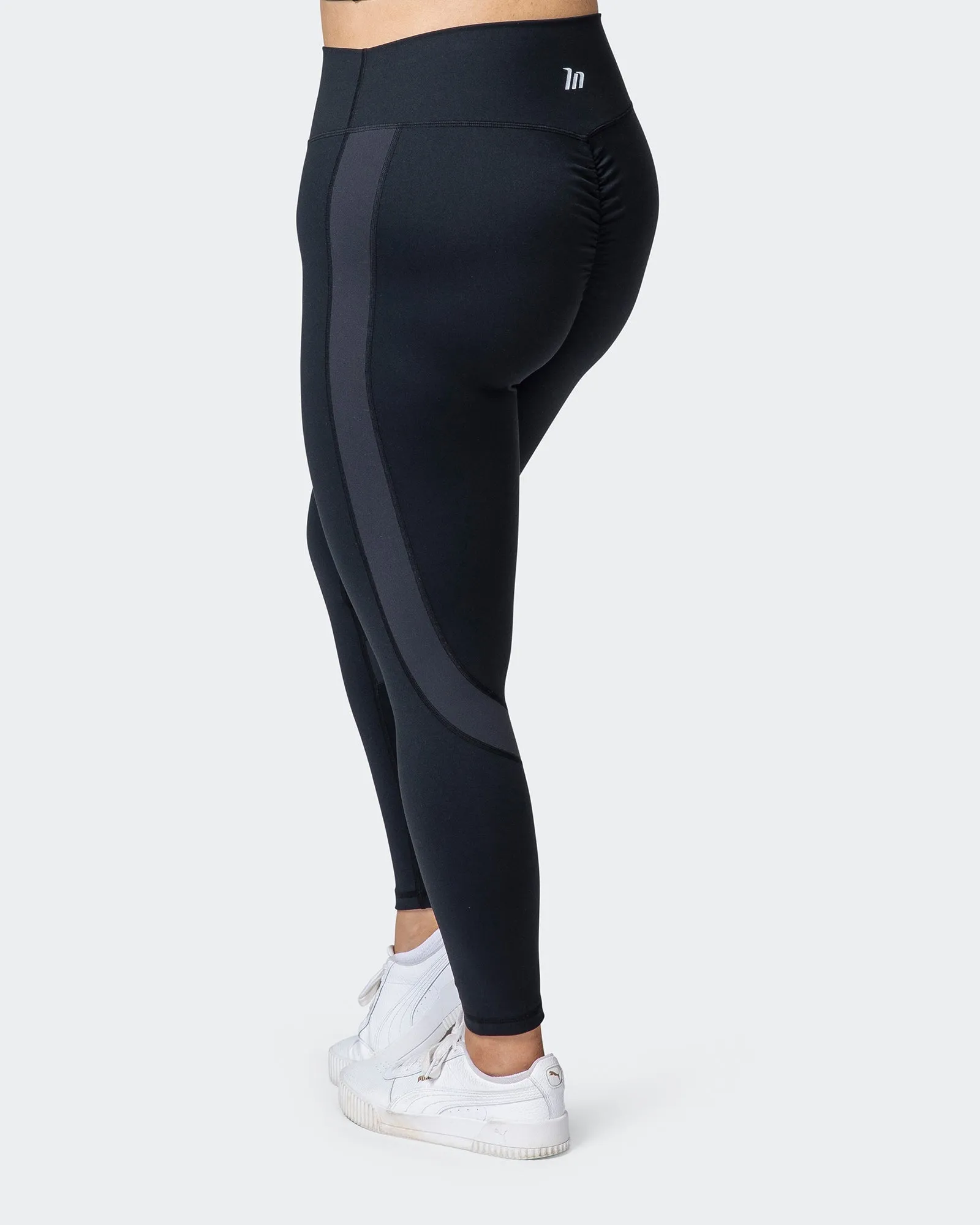 Sunlight Signature Scrunch Ankle Length Leggings - Black