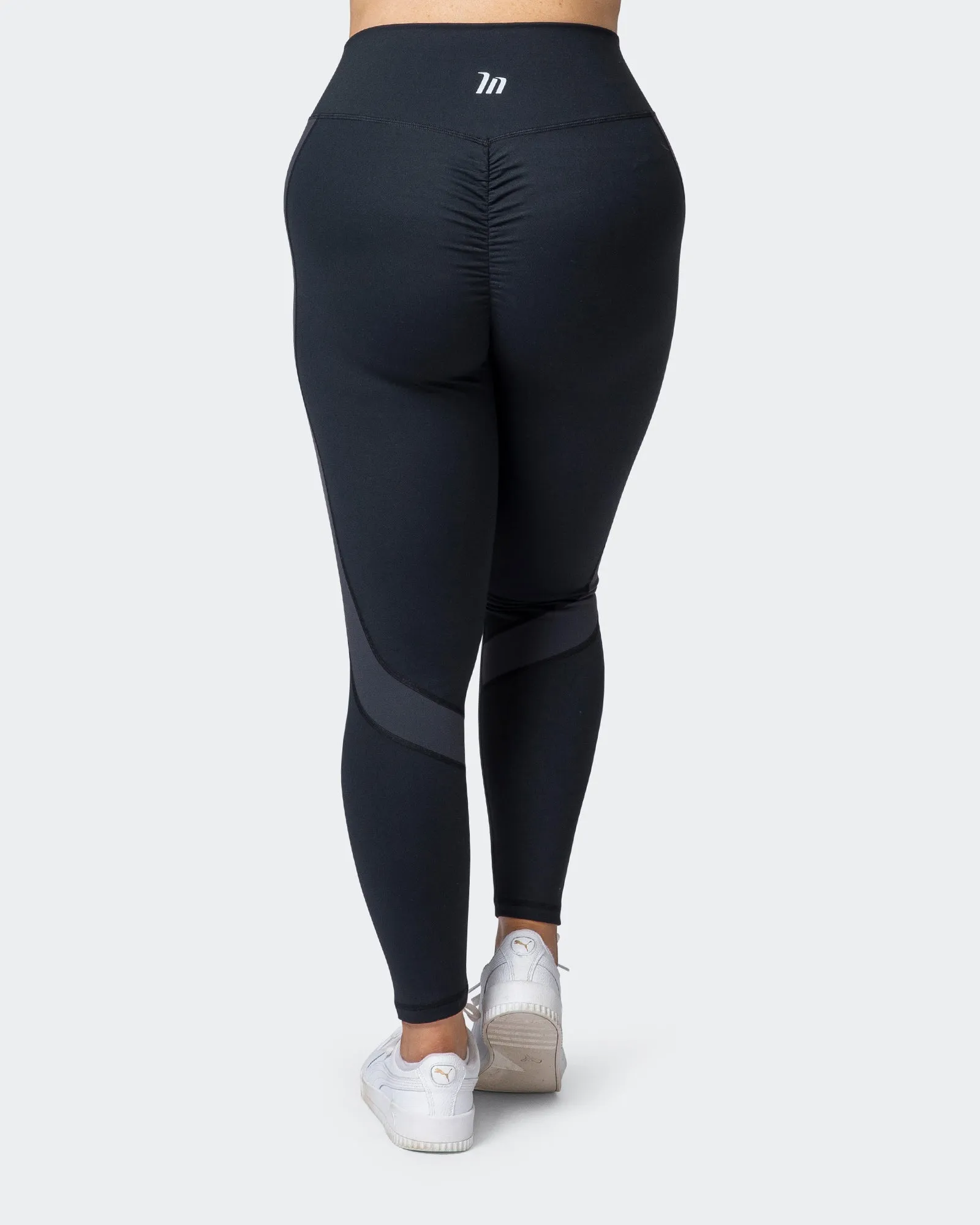 Sunlight Signature Scrunch Ankle Length Leggings - Black