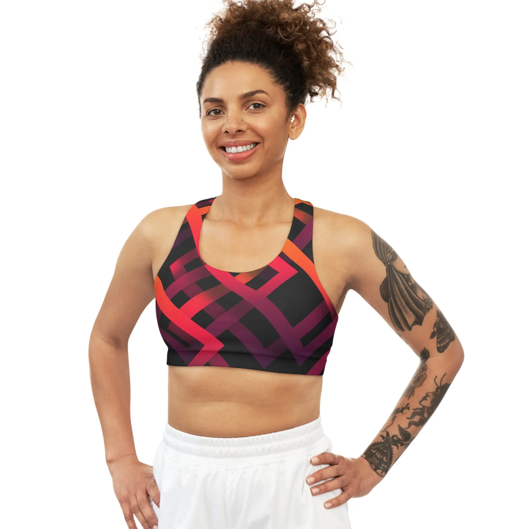 Sunset Serenade Seamless Sports Bra
