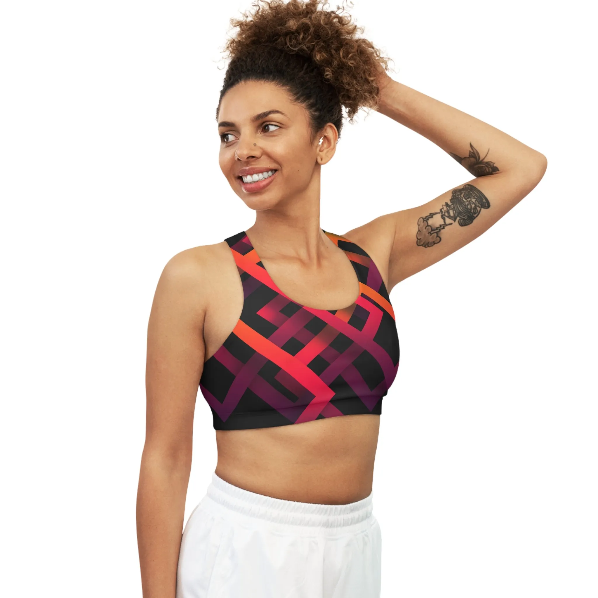 Sunset Serenade Seamless Sports Bra