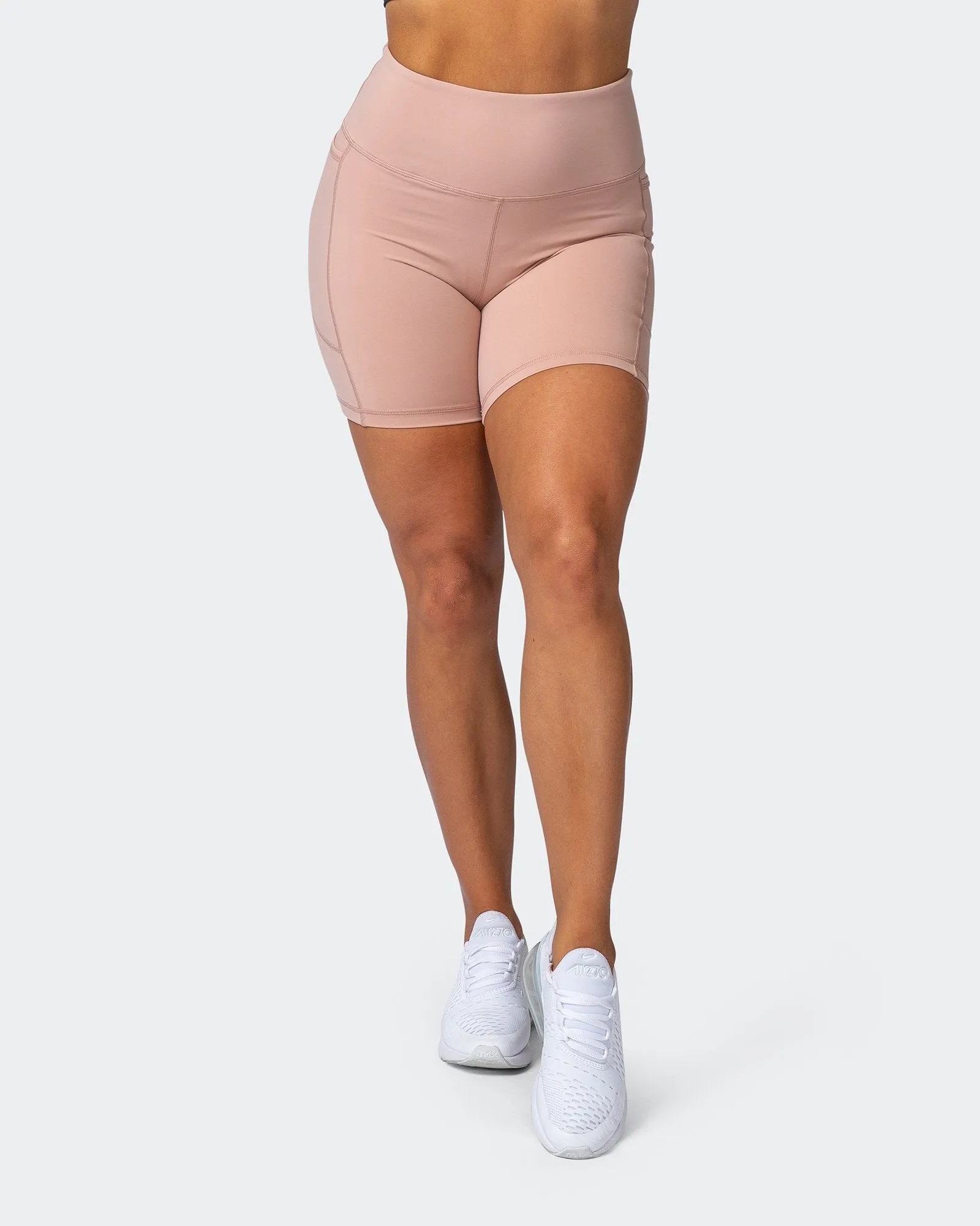 Superior Squat Pocket Bike Shorts - Mahogany Rose