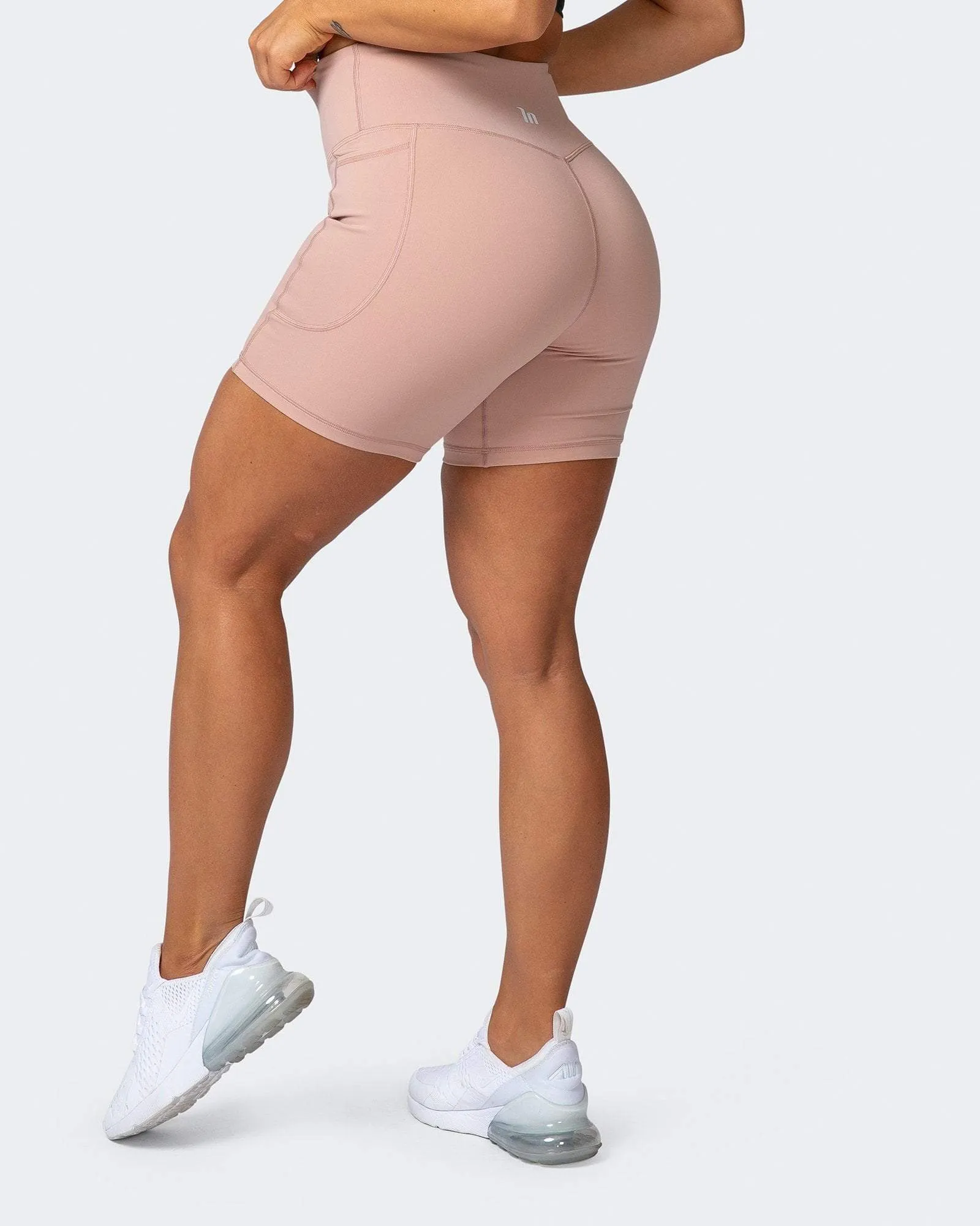Superior Squat Pocket Bike Shorts - Mahogany Rose