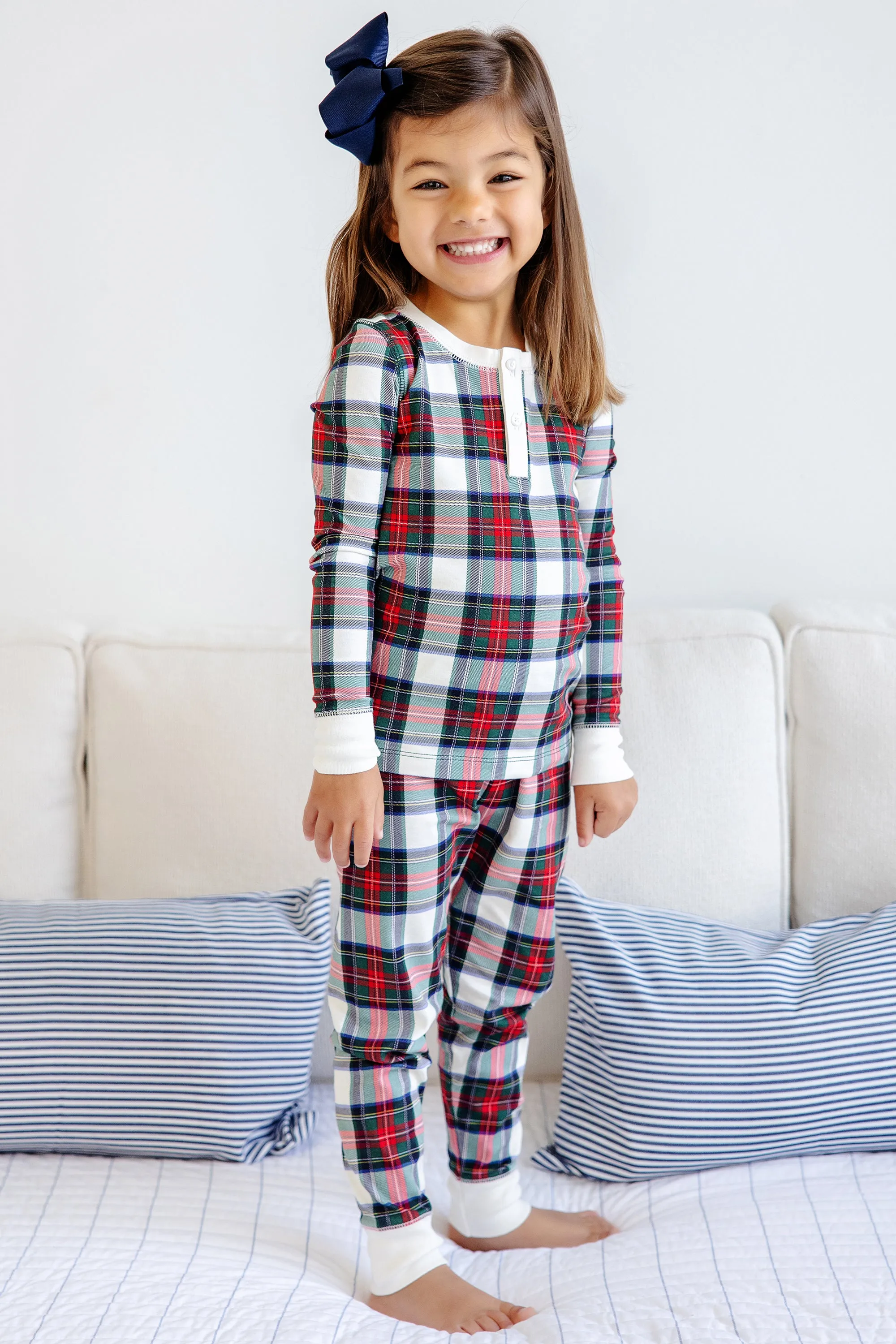 Sutton's Sweet Dream Set (Unisex) - Aiken Place Plaid with Palmetto Pearl