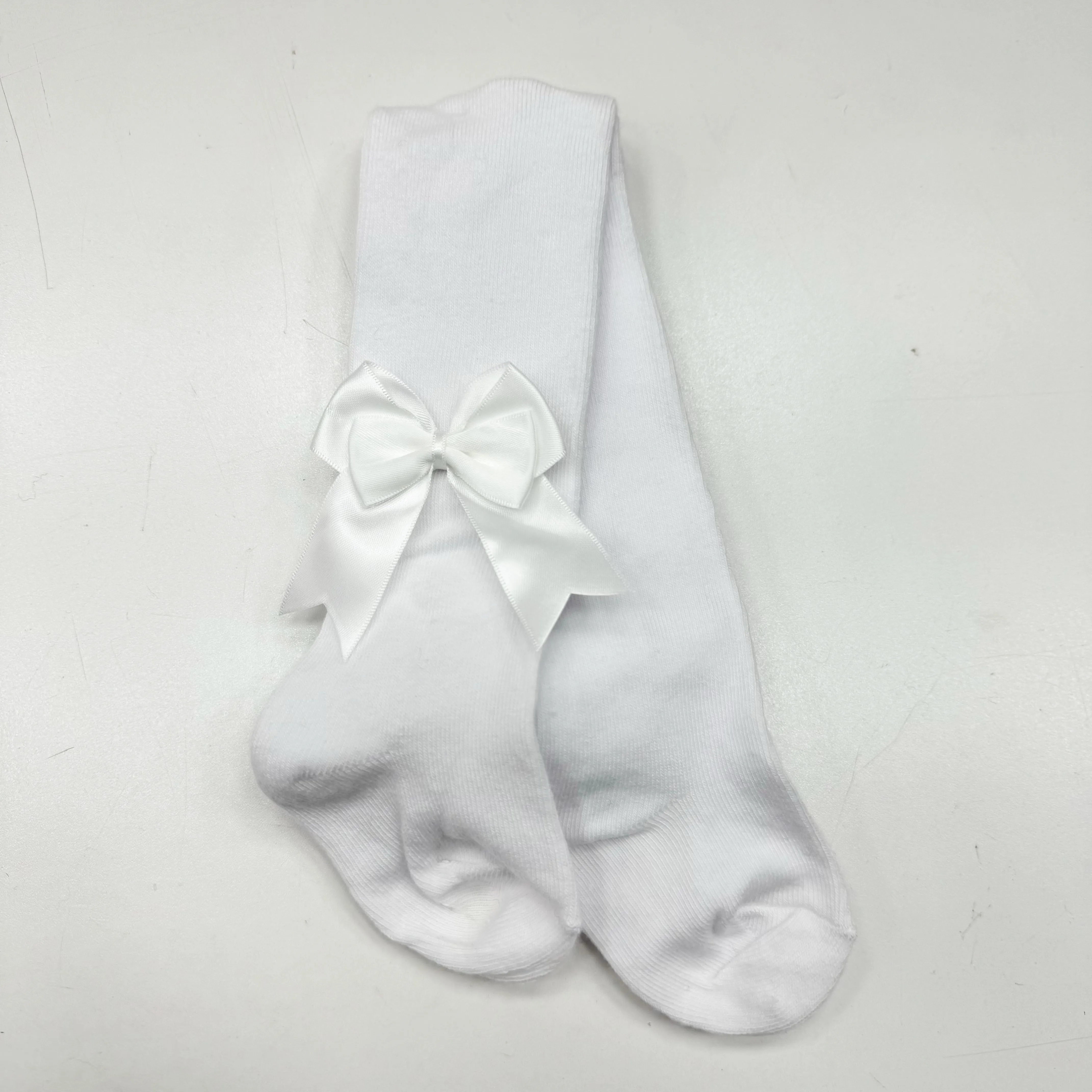 Tambino Bow Tights White