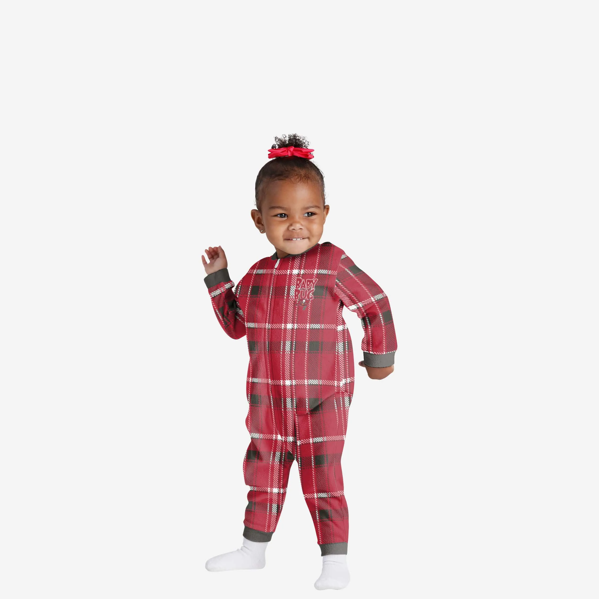 Tampa Bay Buccaneers Infant Plaid Family Holiday Pajamas