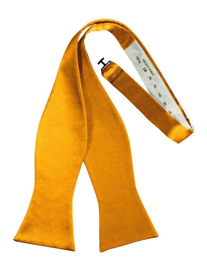 Tangerine Luxury Satin Bow Tie