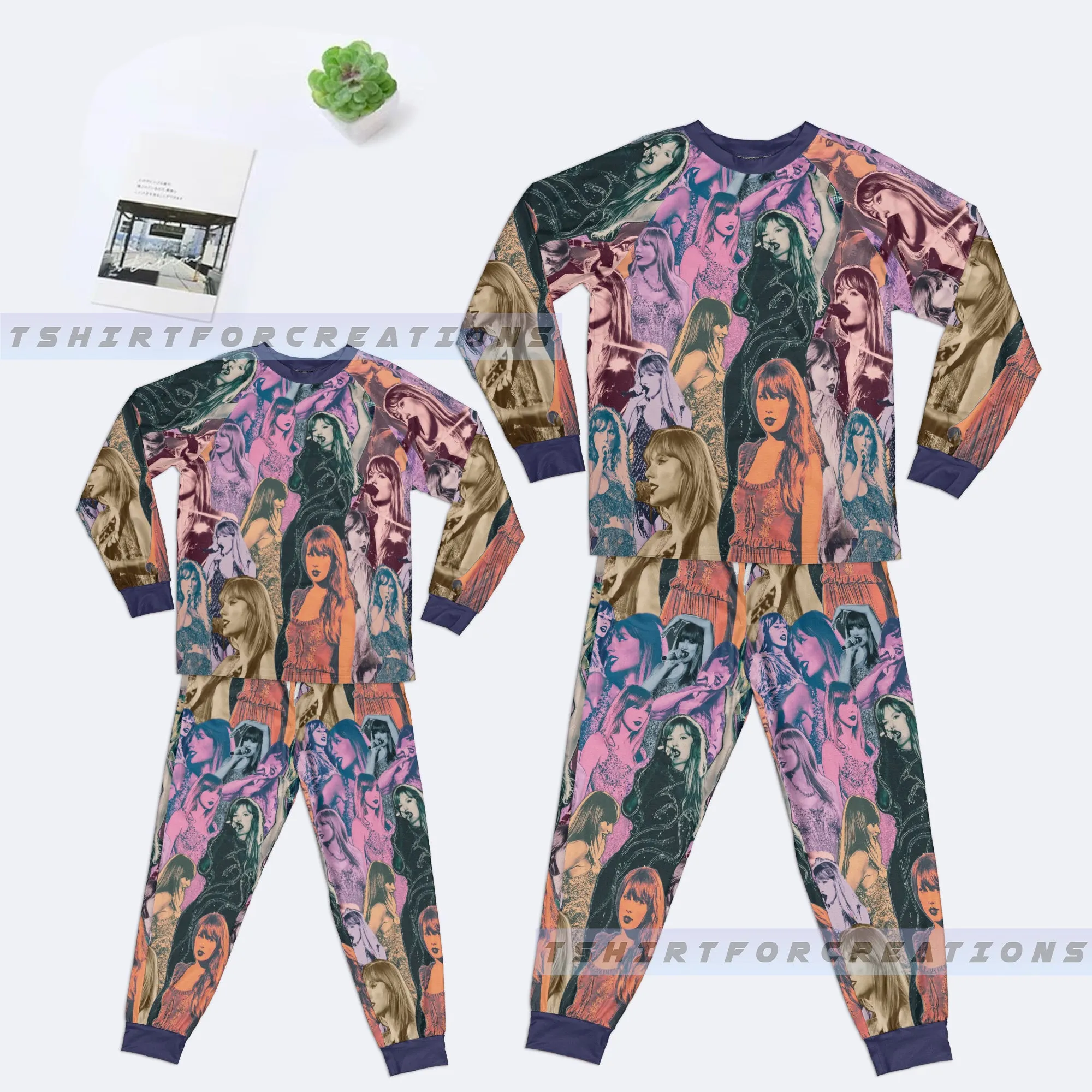 Taylor Swift Eras Tour TS Pajamas Set, Swiftie Merch, The Eras Tour TS Pajamas Set 3
