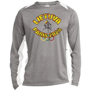 Team Lietuva 2024 Vytis - Men's Long Sleeve Colorblock Activewear Performance T