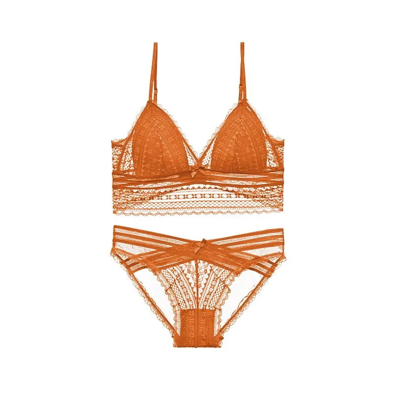 TERMEZY French Sexy Underwear Set - High Quality Lace Bralette & Panty for Women