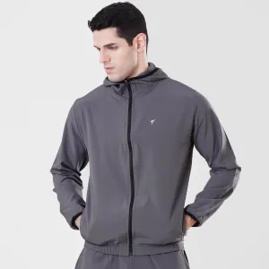 Tf-Essential Grey Running Hoodie Jacket