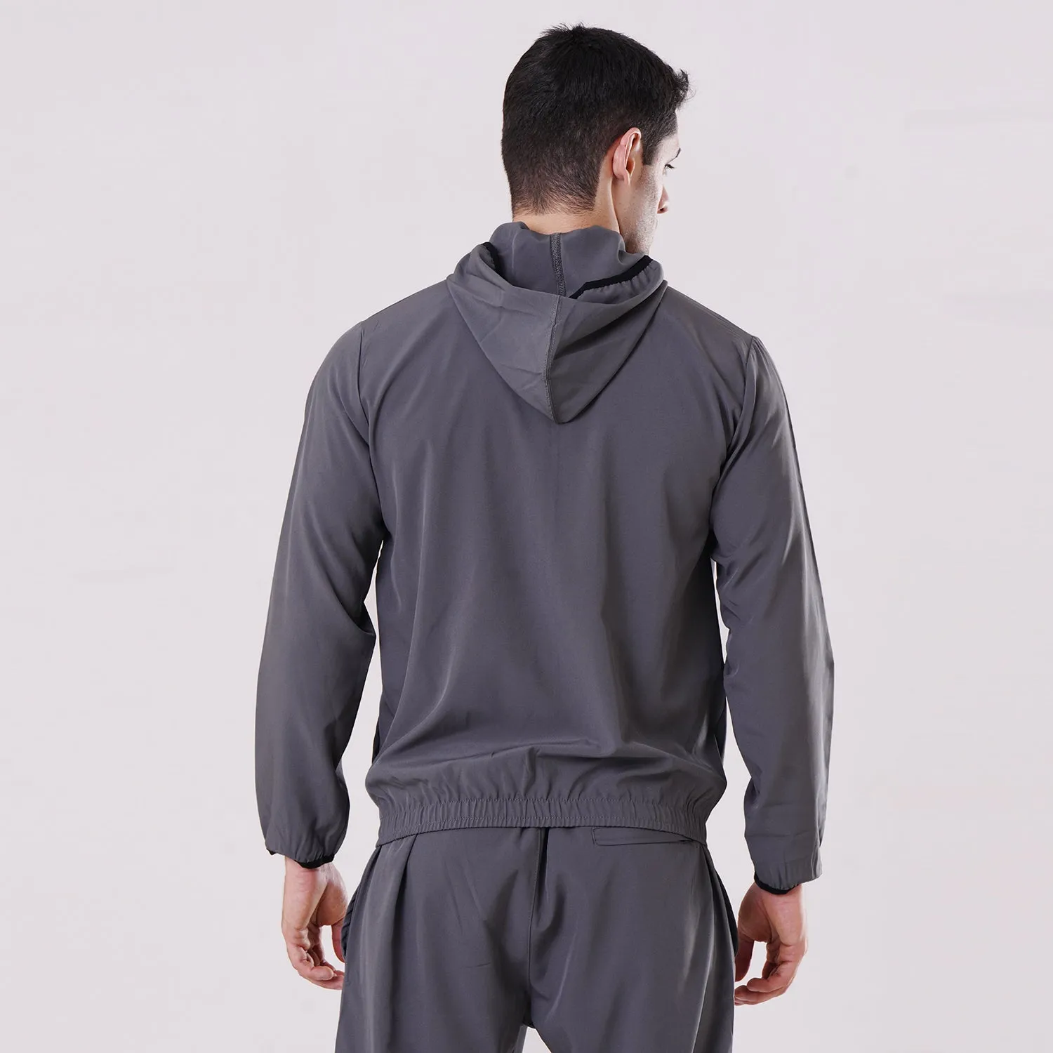Tf-Essential Grey Running Hoodie Jacket