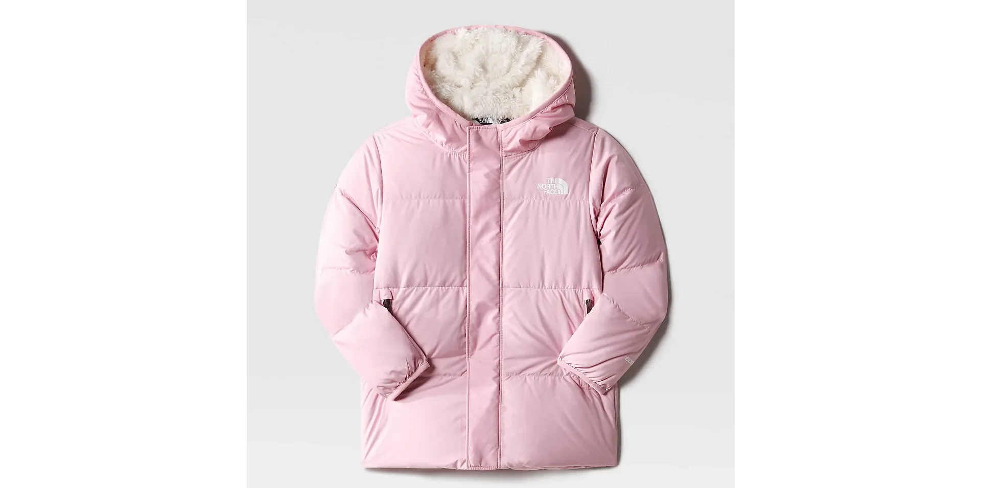 The North Face Kid's North Down Hooded Jacket Cameo Pink