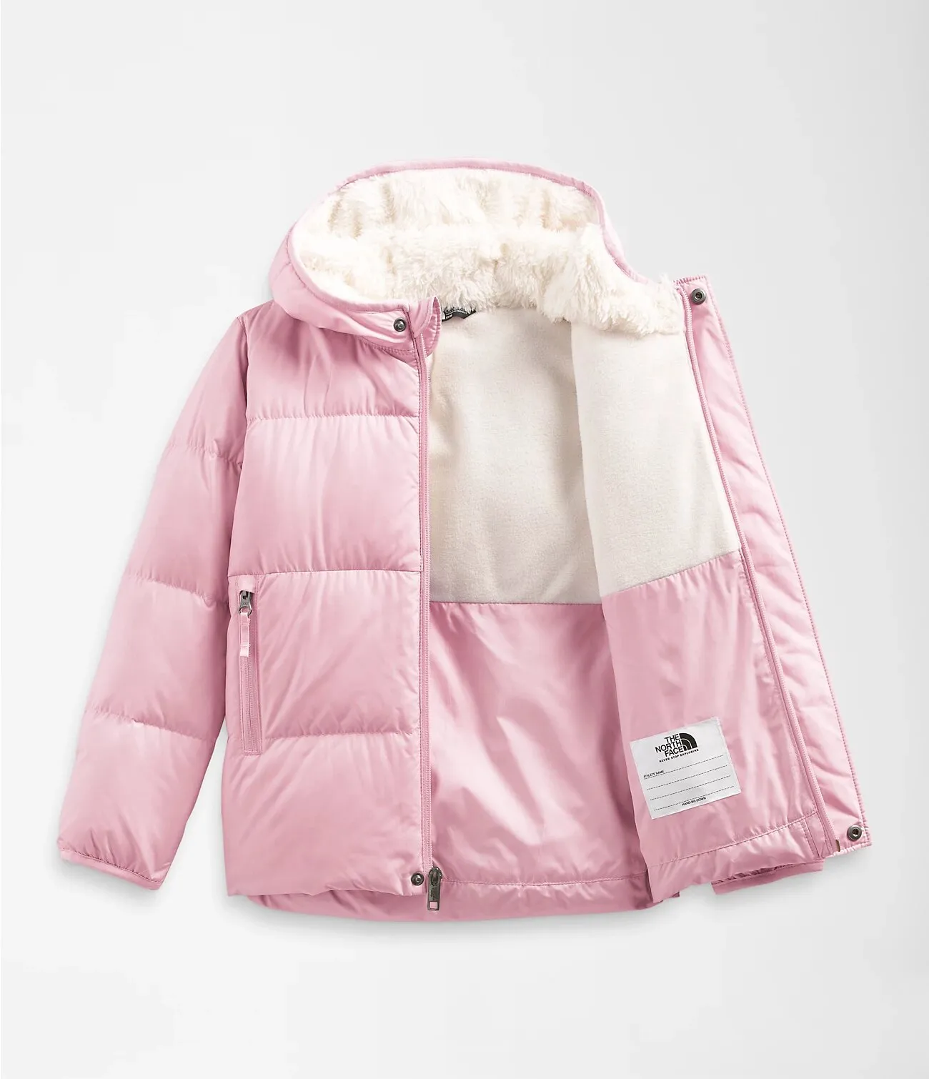 The North Face Kid's North Down Hooded Jacket Cameo Pink
