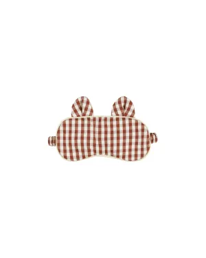 The Sleep Mask by Rylee & Cru - Brick Gingham - KIDS