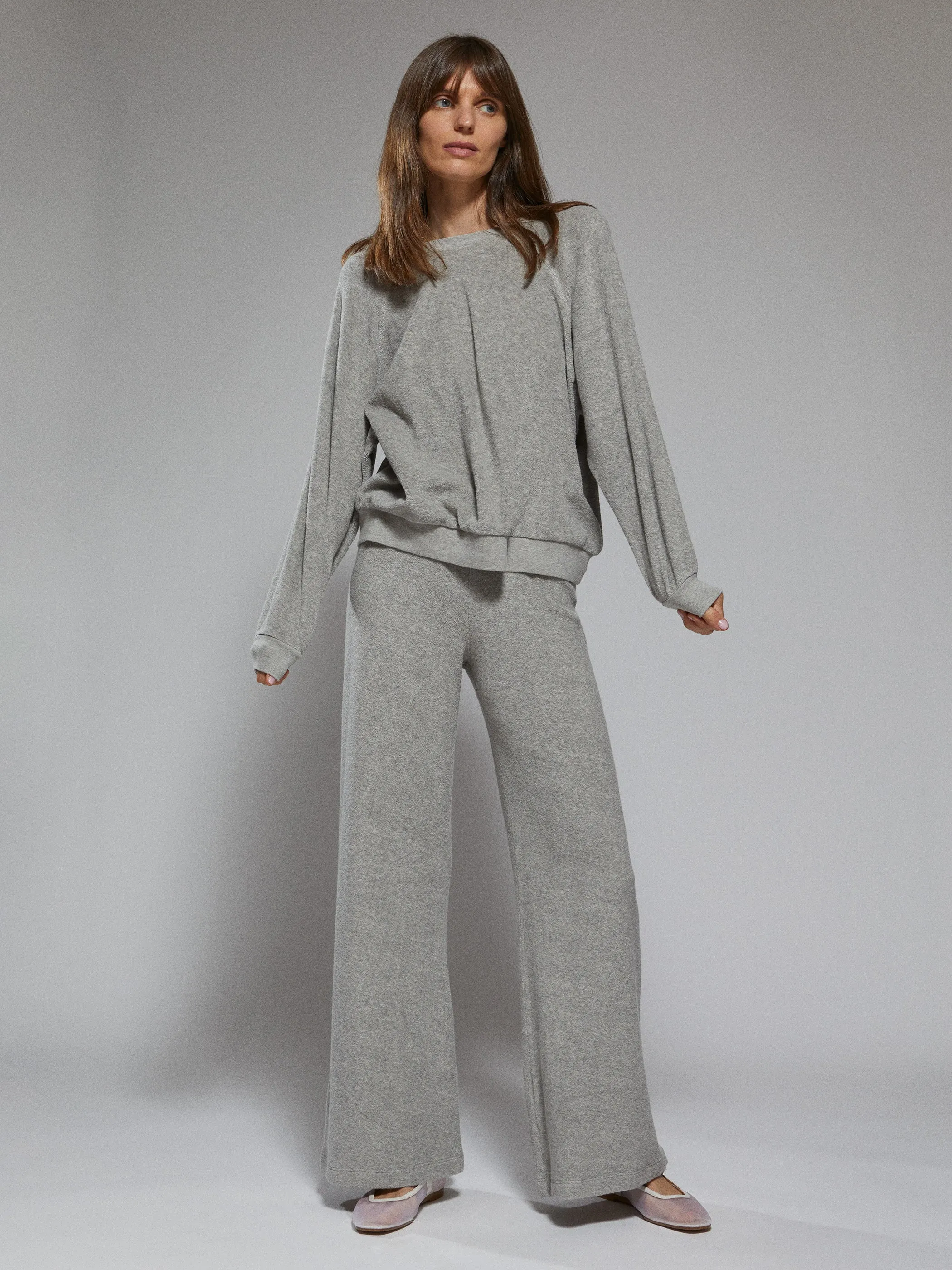 The Zephyra Flare Pants in Terry