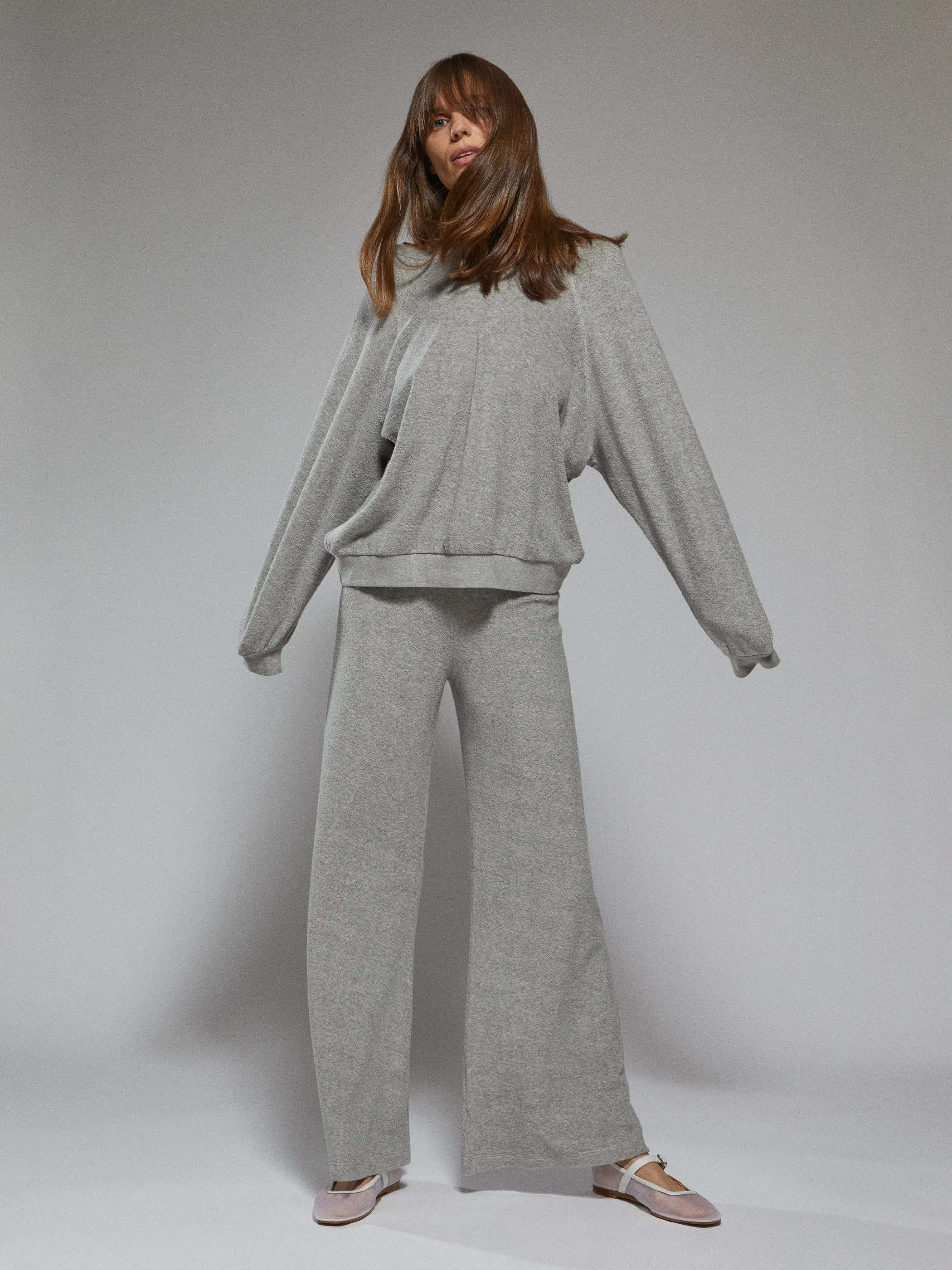 The Zephyra Flare Pants in Terry