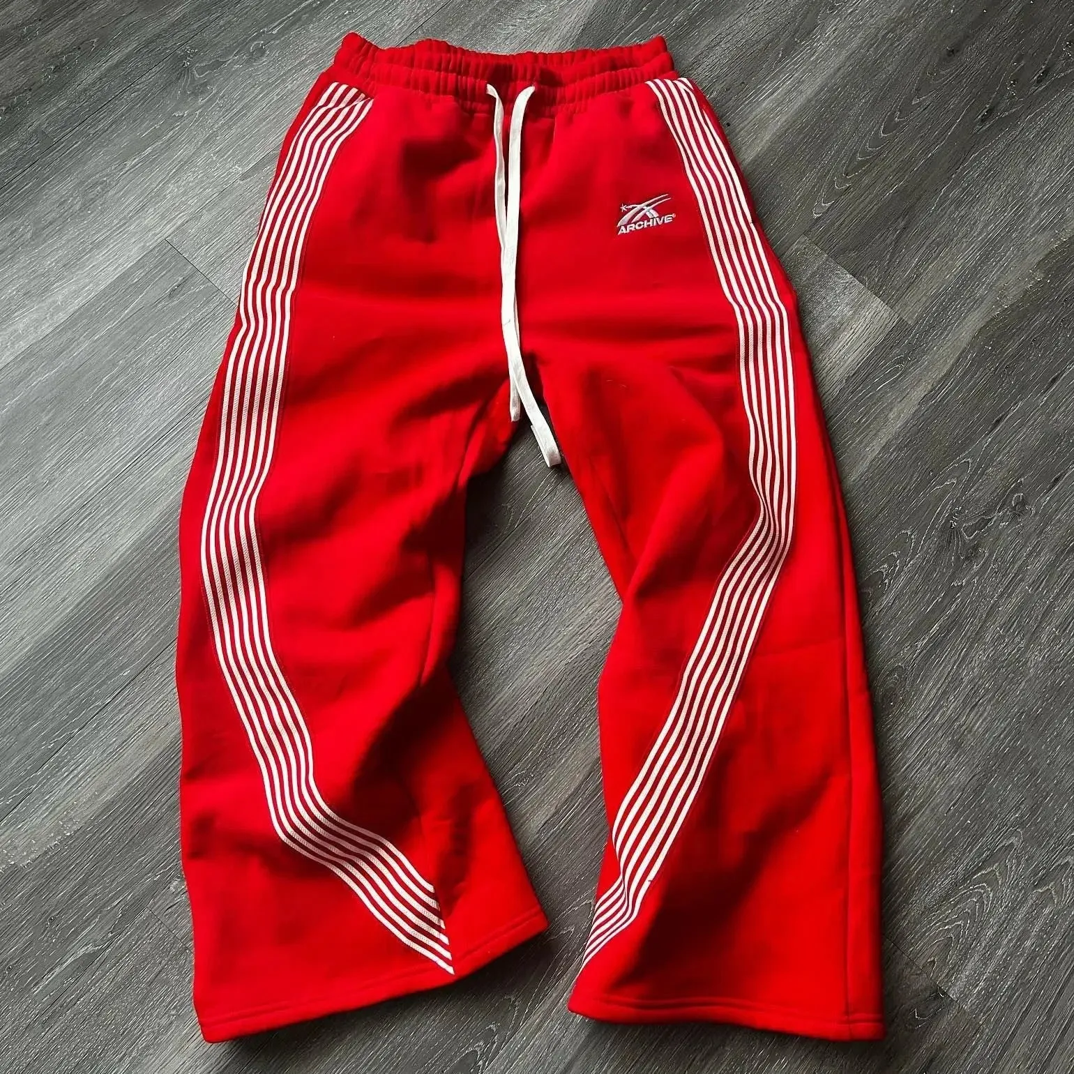 Tie Dye Sweatpants Y2K Retro Clothing Men's Women's Hip Hop Letter Loose Casual Pants Casual Stretch Waist Jogger Pants