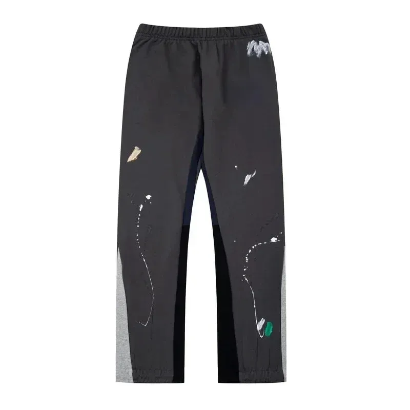 Tie Dye Sweatpants Y2K Retro Clothing Men's Women's Hip Hop Letter Loose Casual Pants Casual Stretch Waist Jogger Pants