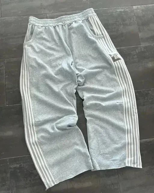 Tie Dye Sweatpants Y2K Retro Clothing Men's Women's Hip Hop Letter Loose Casual Pants Casual Stretch Waist Jogger Pants