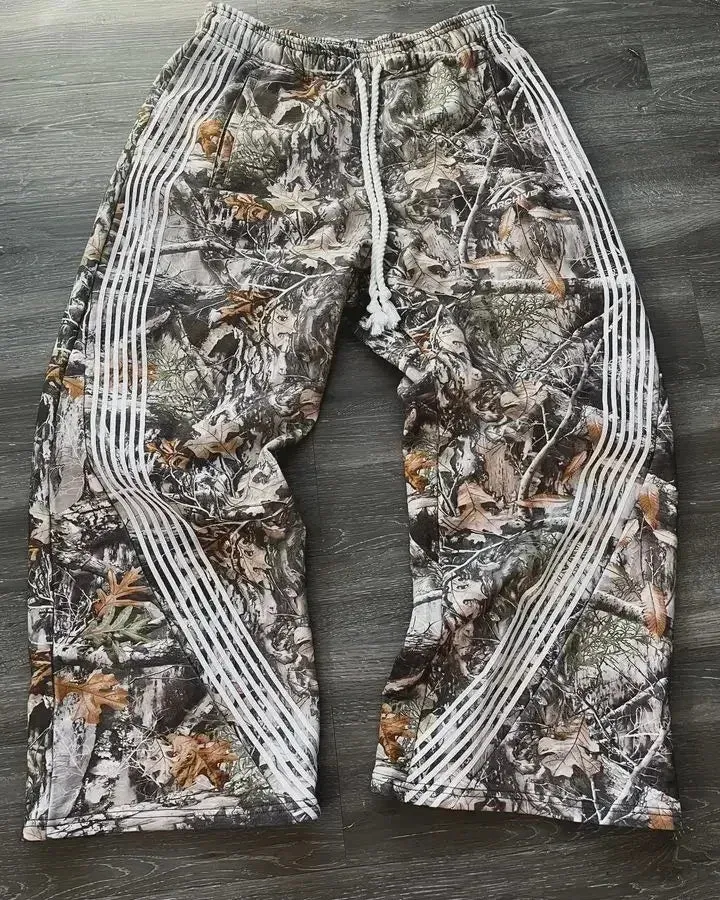 Tie Dye Sweatpants Y2K Retro Clothing Men's Women's Hip Hop Letter Loose Casual Pants Casual Stretch Waist Jogger Pants