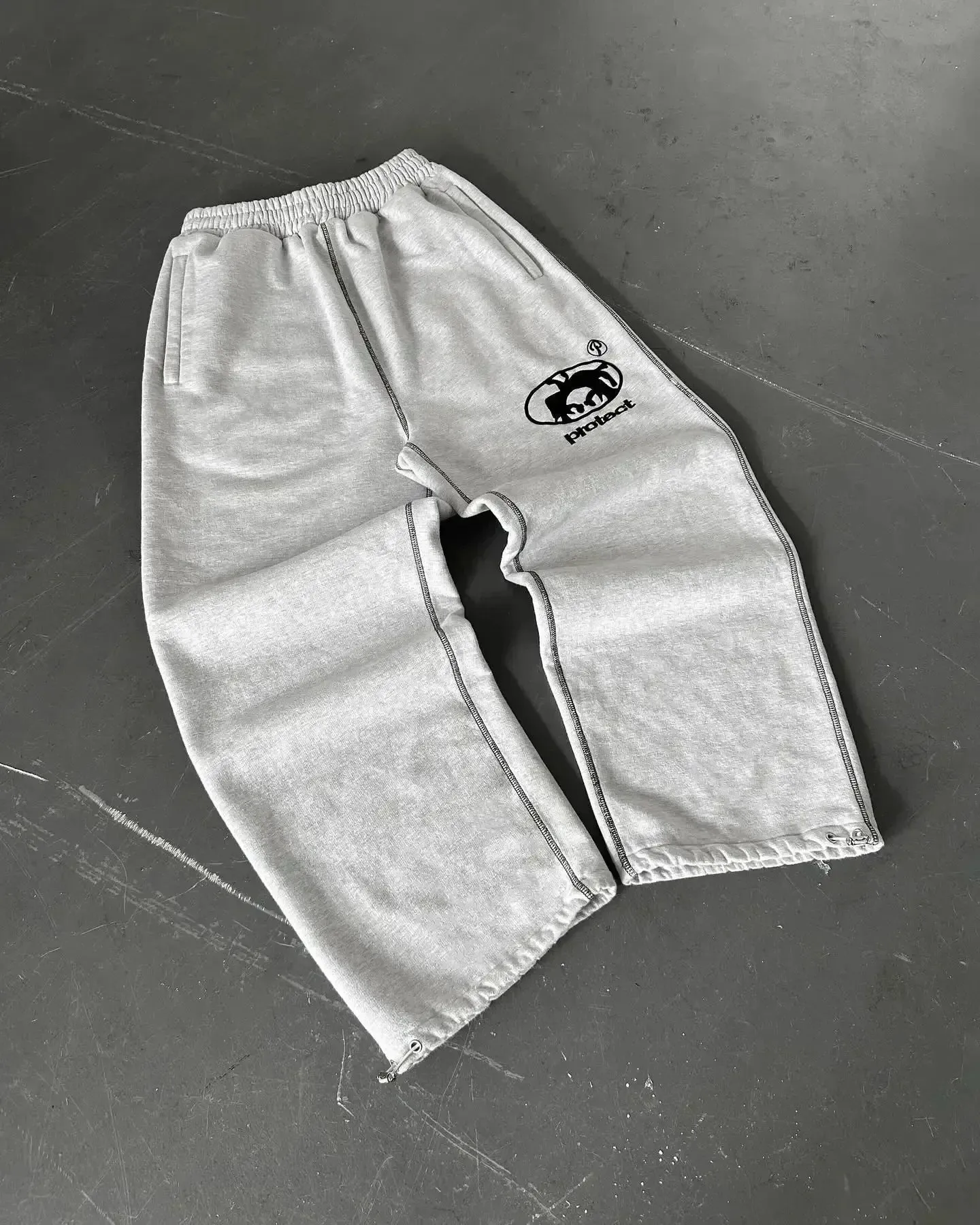 Tie Dye Sweatpants Y2K Retro Clothing Men's Women's Hip Hop Letter Loose Casual Pants Casual Stretch Waist Jogger Pants