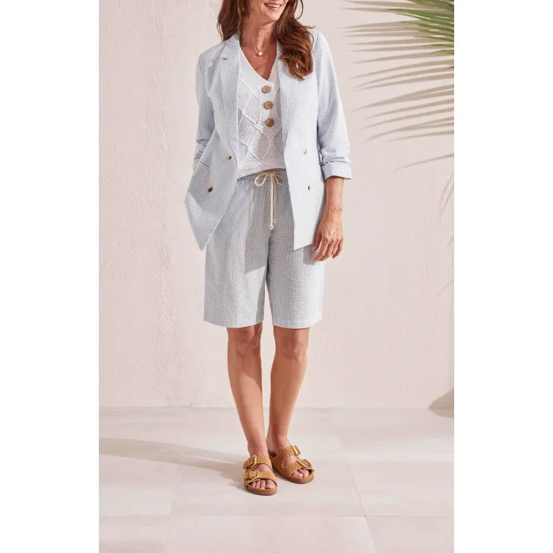 Tribal 3/4 Sleeve Lined Blazer w/ Edge to Edge CF