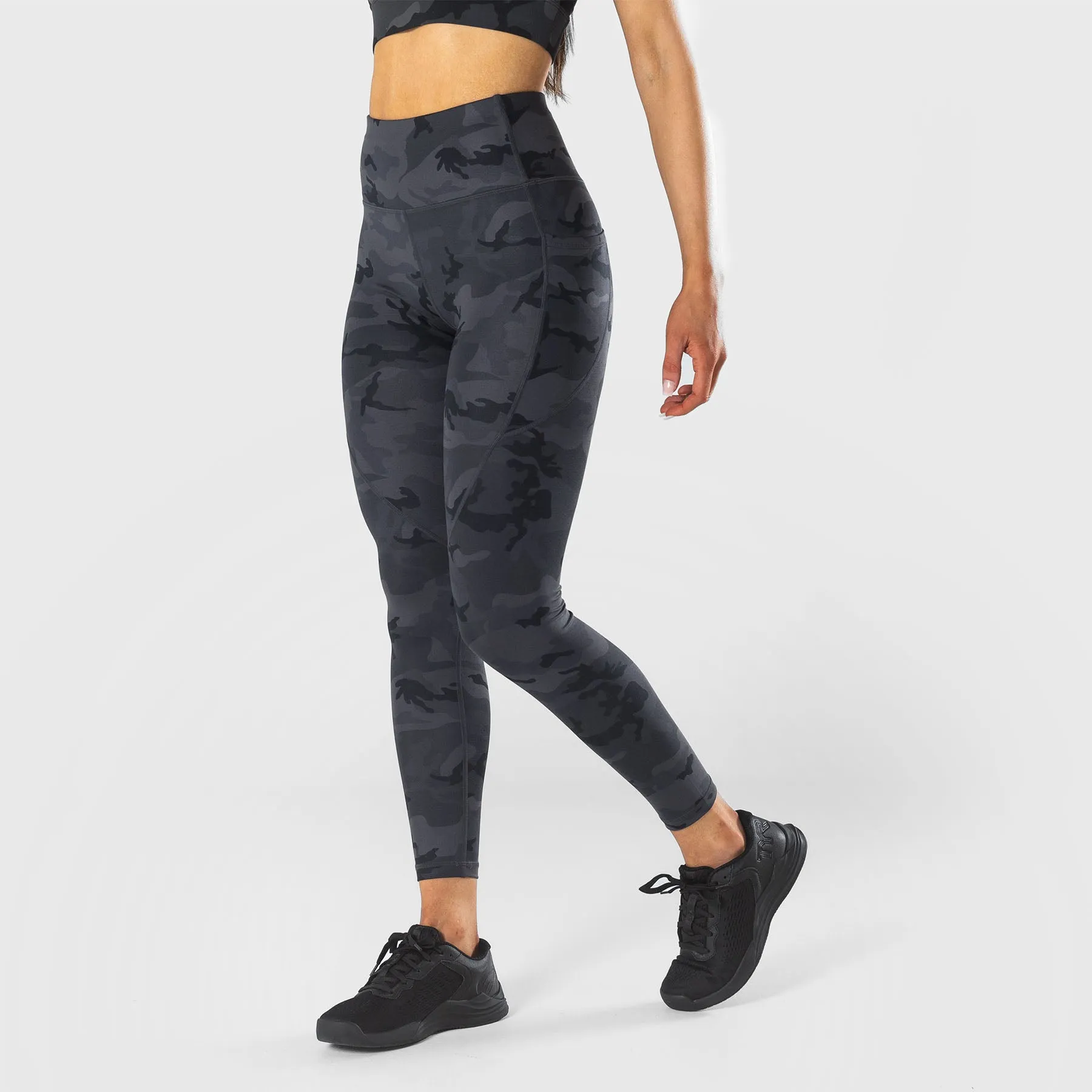 TWL - WOMEN'S ENERGY HIGH WAISTED 7/8 TIGHTS - BLACK CAMO