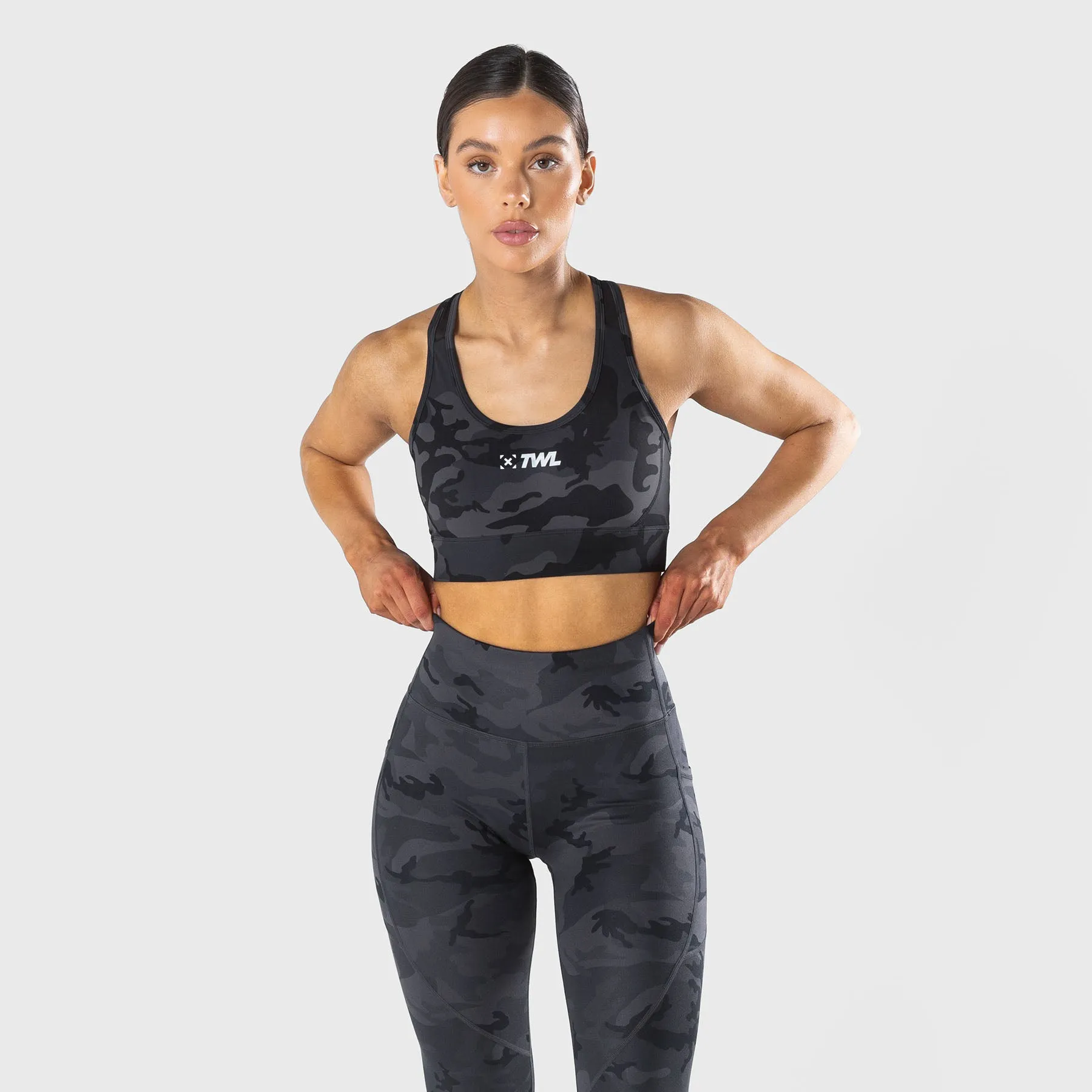 TWL - WOMEN'S ENERGY HIGH WAISTED 7/8 TIGHTS - BLACK CAMO