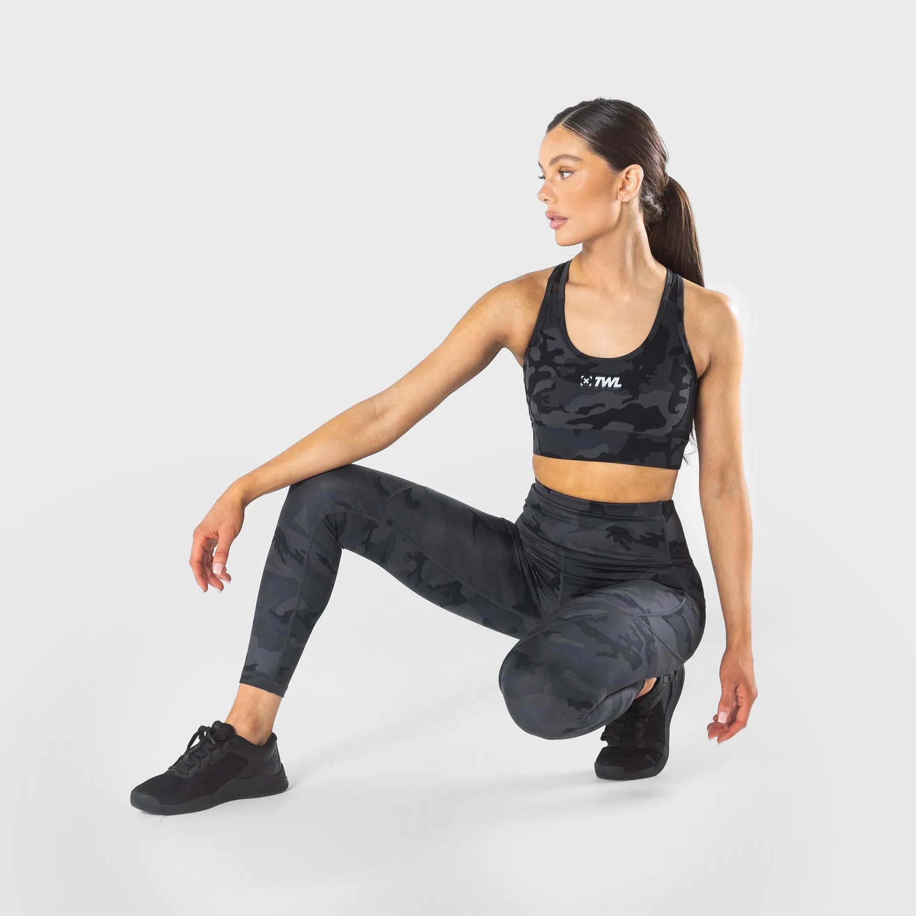 TWL - WOMEN'S ENERGY HIGH WAISTED 7/8 TIGHTS - BLACK CAMO