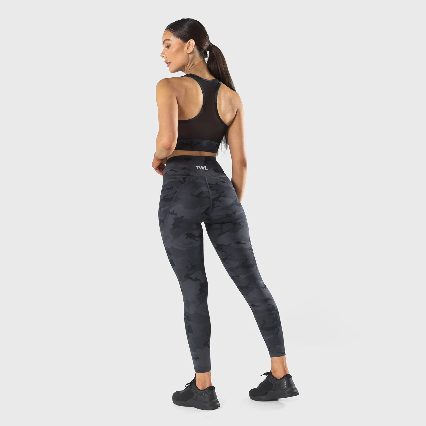 TWL - WOMEN'S ENERGY HIGH WAISTED 7/8 TIGHTS - BLACK CAMO