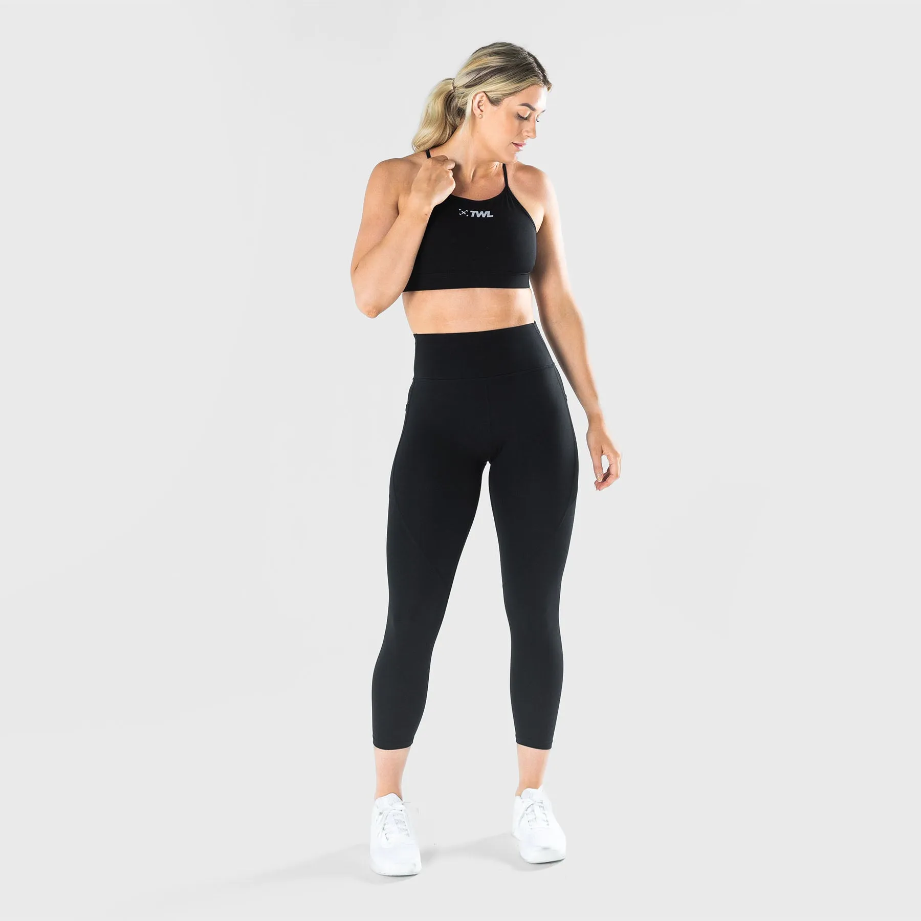 TWL - WOMEN'S ENERGY HIGH WAISTED 7/8 TIGHTS - BLACK