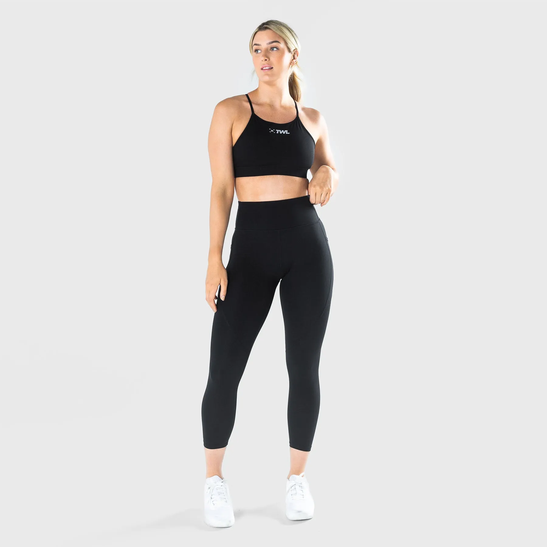 TWL - WOMEN'S ENERGY HIGH WAISTED 7/8 TIGHTS - BLACK