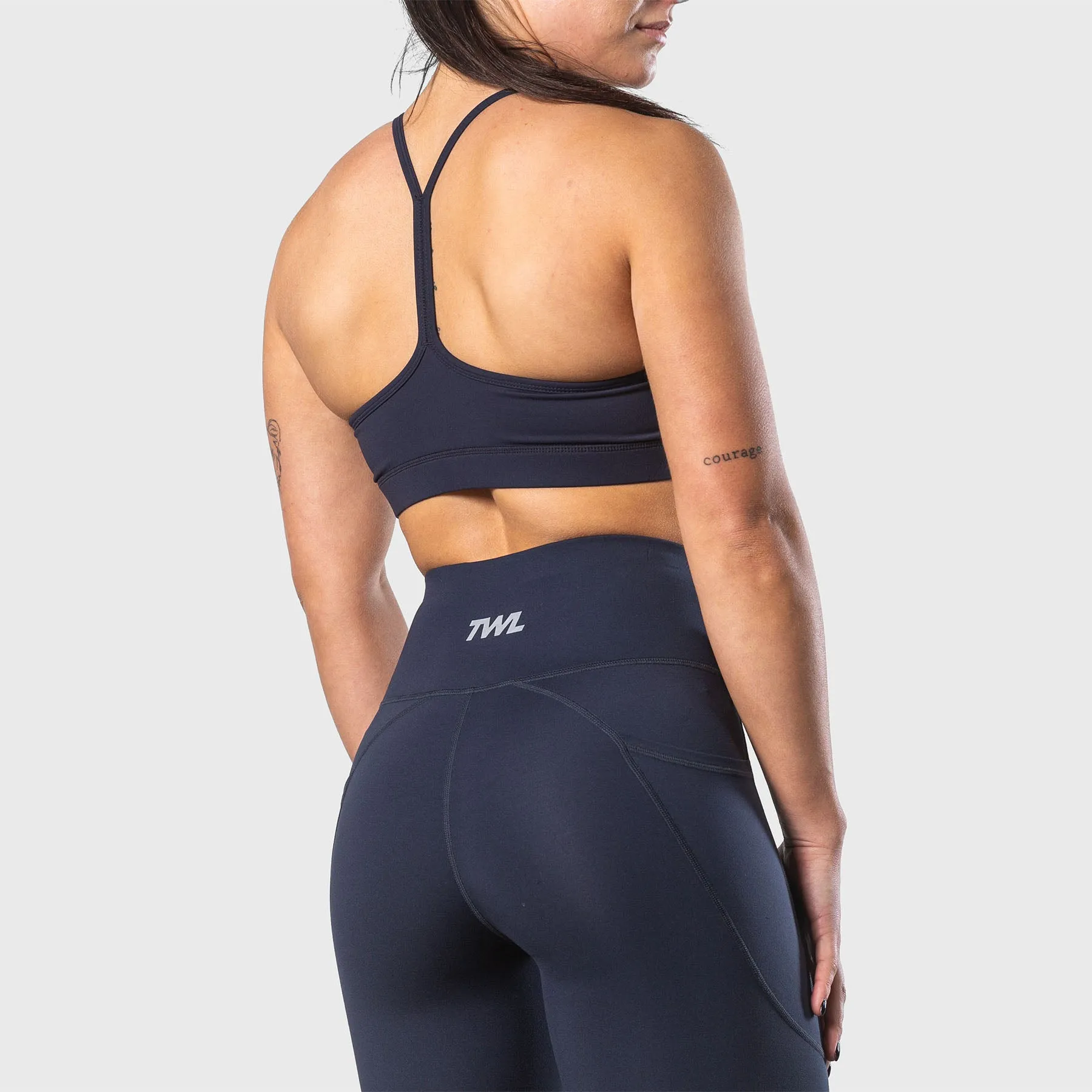 TWL - WOMEN'S ENERGY HIGH WAISTED 7/8 TIGHTS - MIDNIGHT NAVY