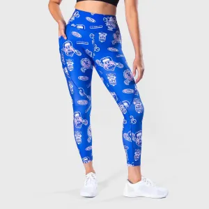 TWL - WOMEN'S ENERGY HIGH WAISTED 7/8 TIGHTS - TREATS - BLUEBERRY/PICK'N'MIX