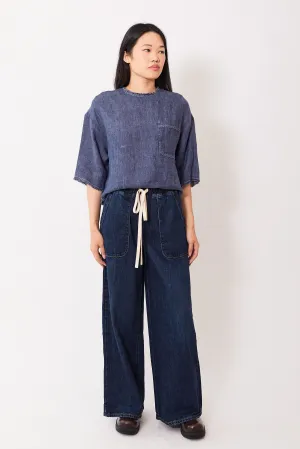 TWP Denim Drawstring Pant With Pockets