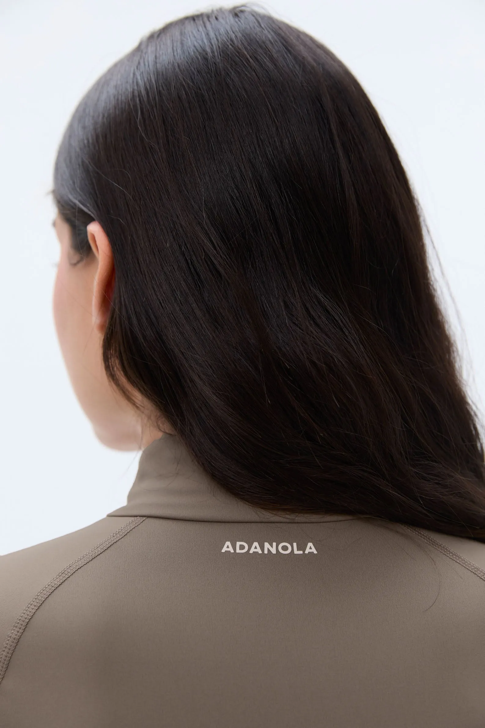 Ultimate Long Sleeve Quarter Zip Top - Cocoa Brown