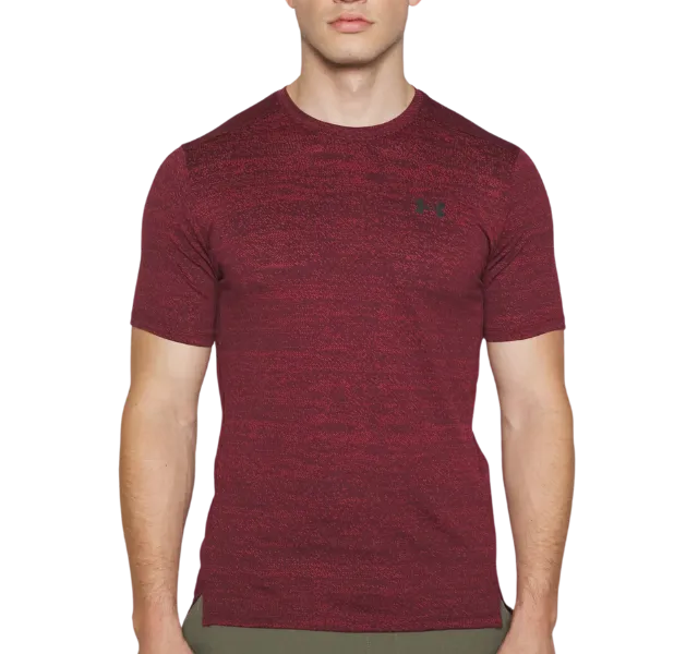 Under Armour Tech Vent Jacquard T-Shirt - Dark Maroon