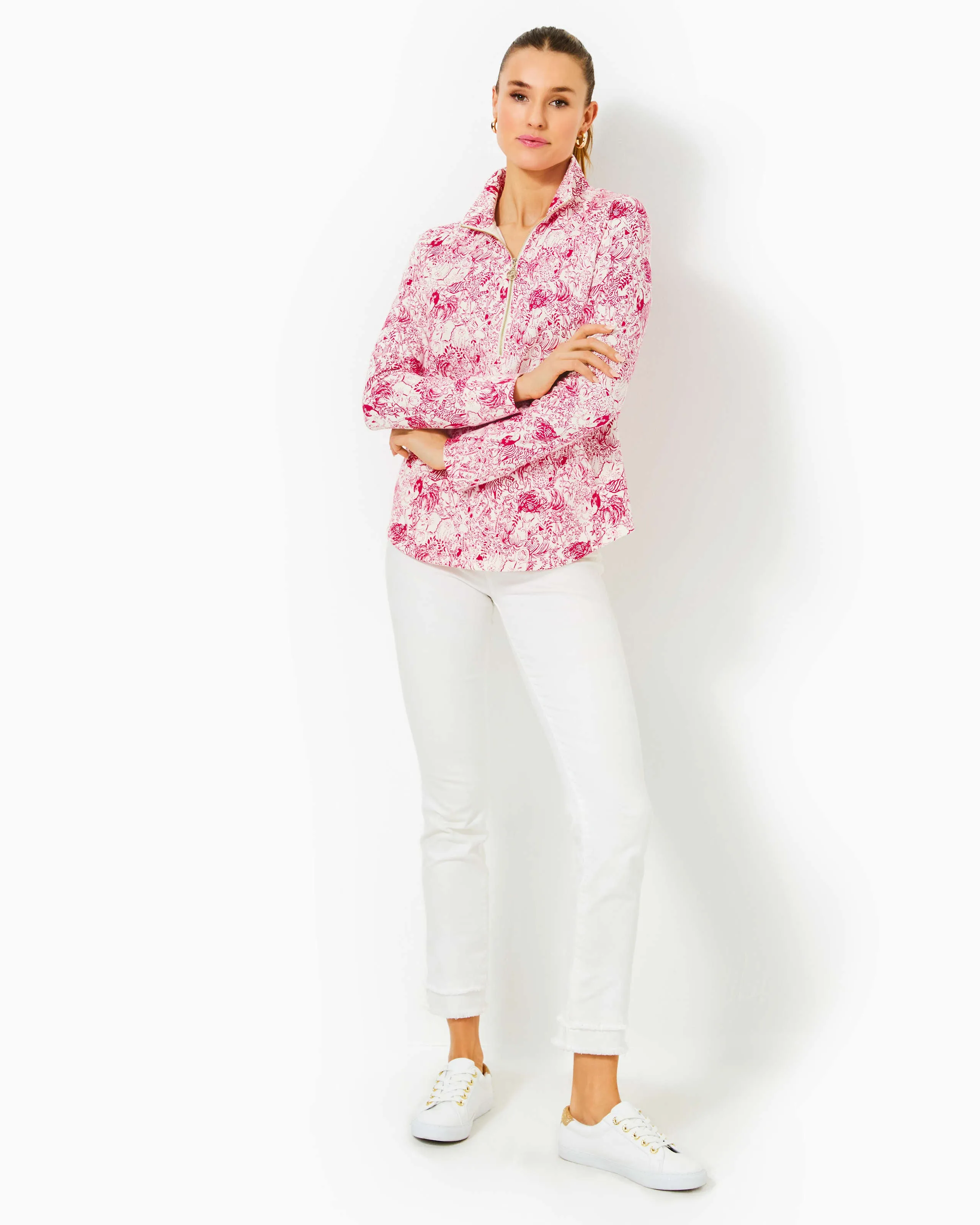 Upf 50  Skipper Popover - Raspberry Rouge Animal Magnetism