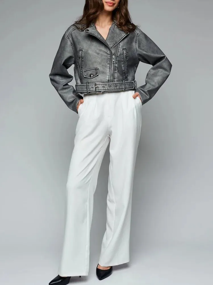 Vanessa Faux Leather Car Jacket