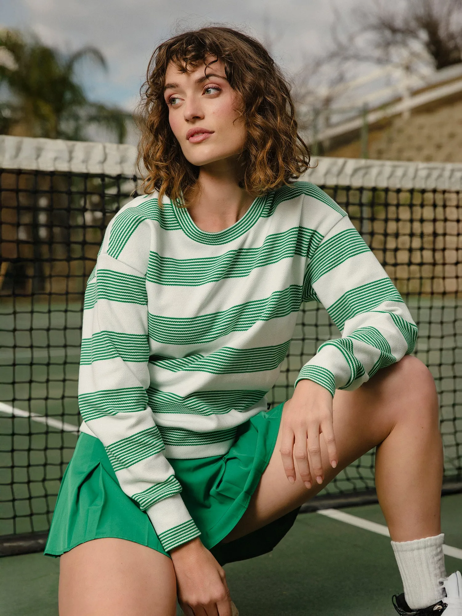 Varsity Inset Pleated Skort