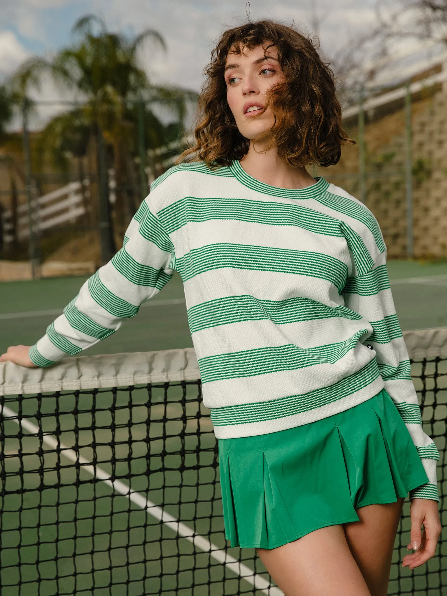 Varsity Inset Pleated Skort