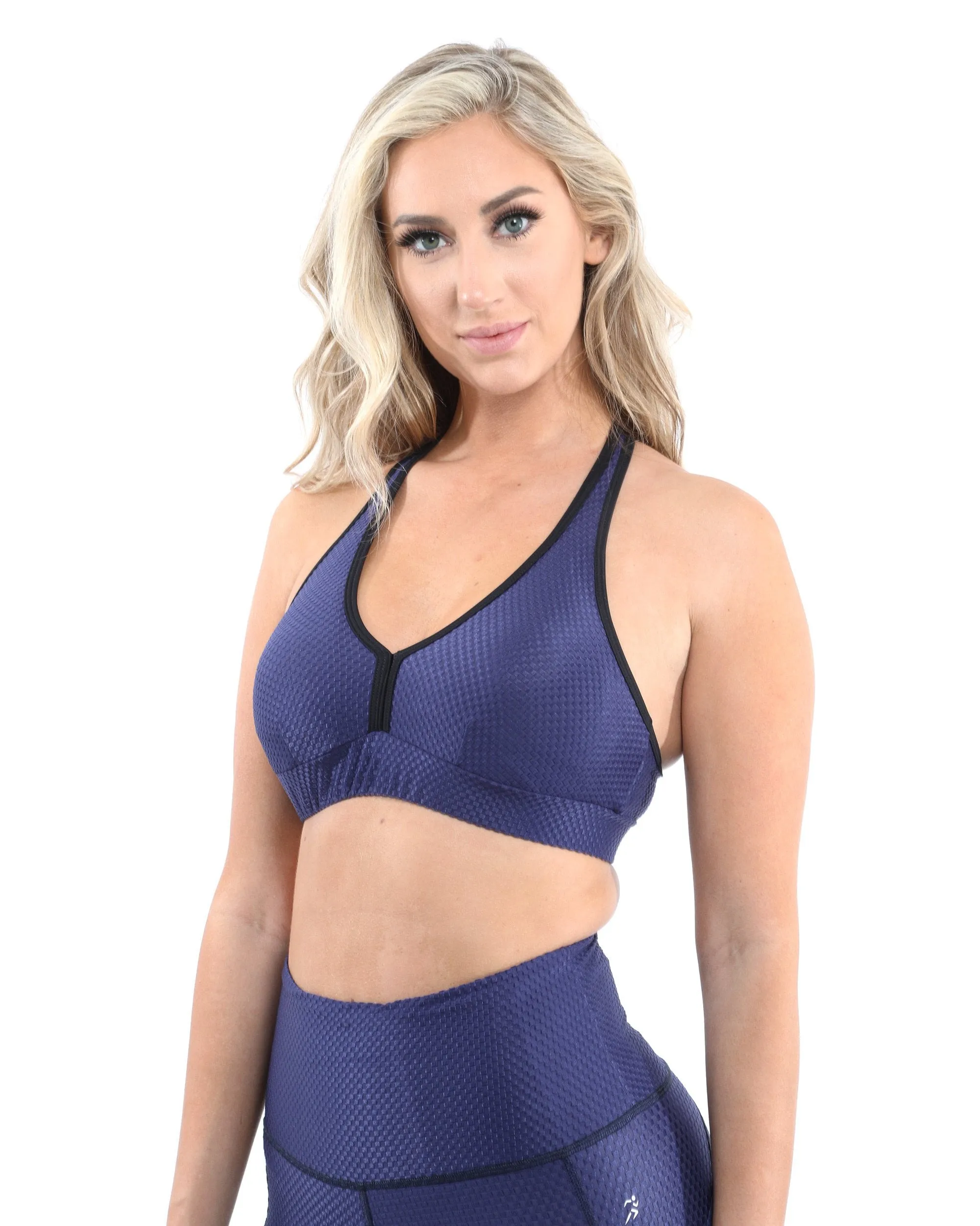 Venice Activewear Sports Bra - Navy [MADE IN ITALY]