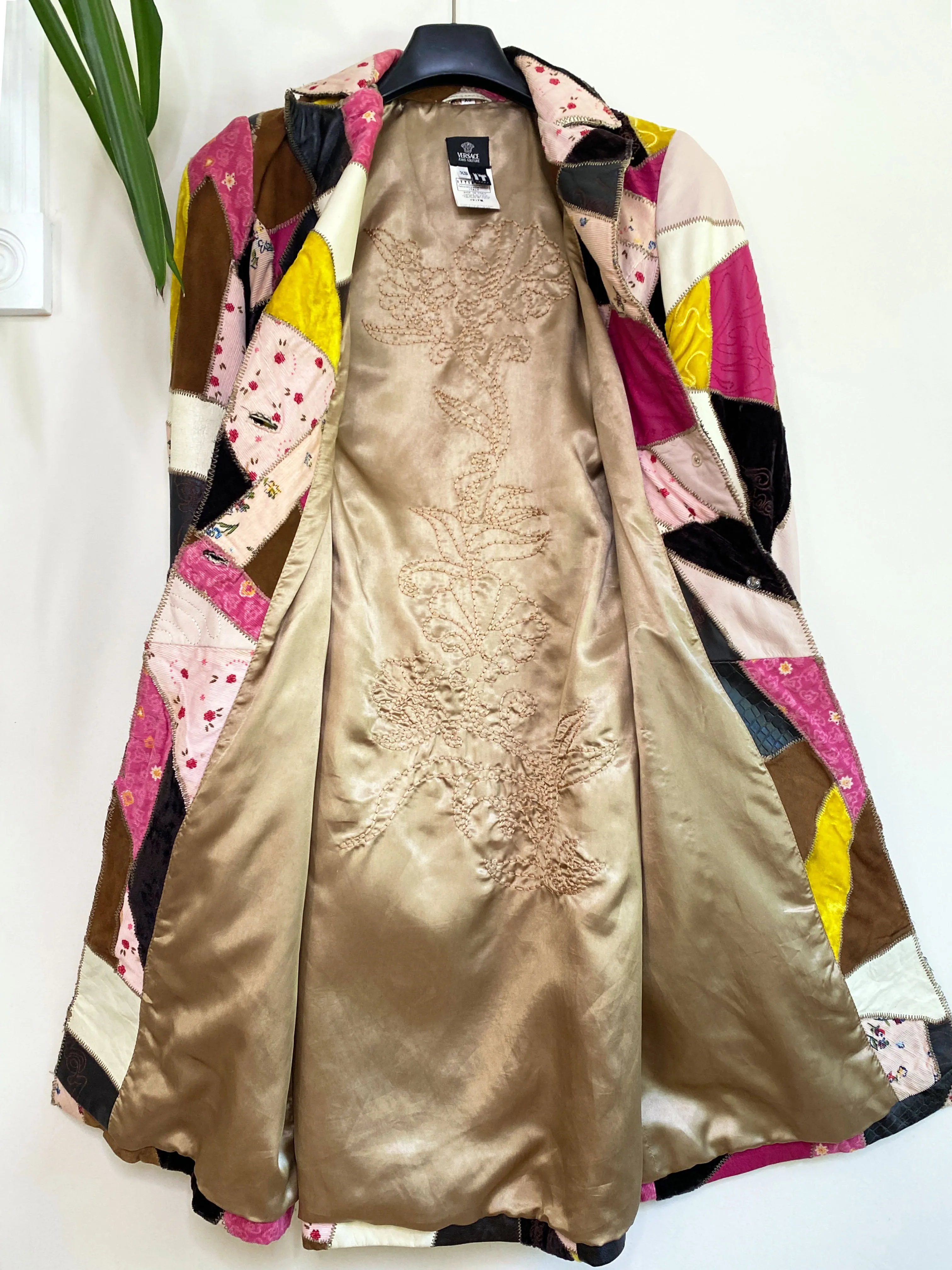 Versace Jeans Couture 2002 Patchwork Coat