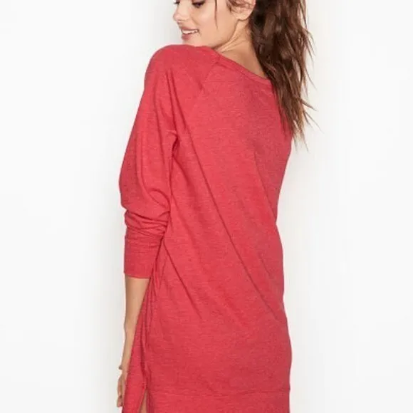 Victoria's Secret Sleep Shirt Pajamas Red XS &amp; S
