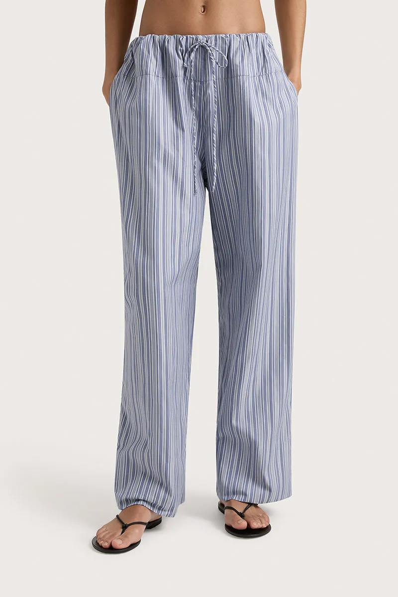 Vieu Relaxed Pant - Blue Stripe