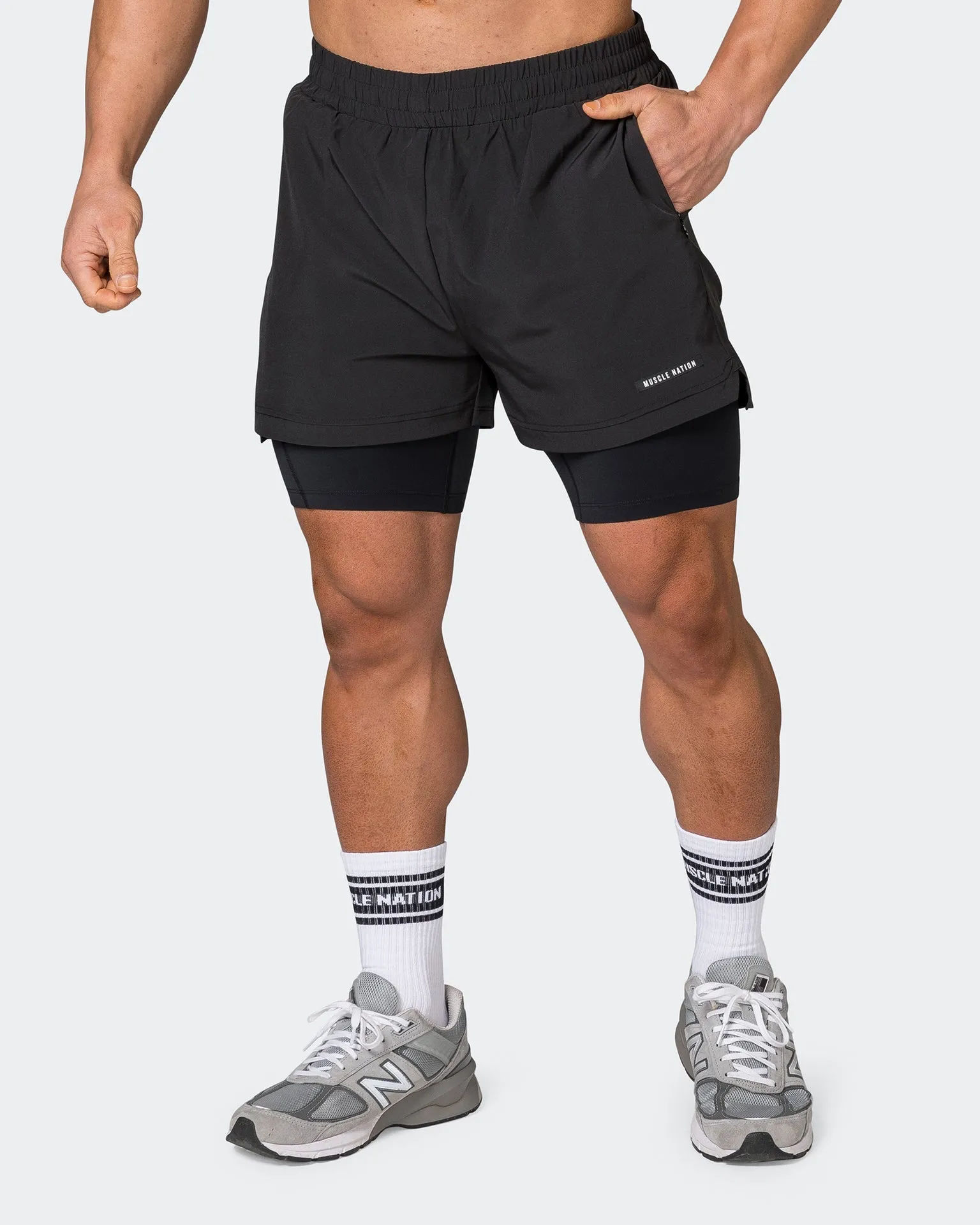 Vigour Training 3" Shorts - Black