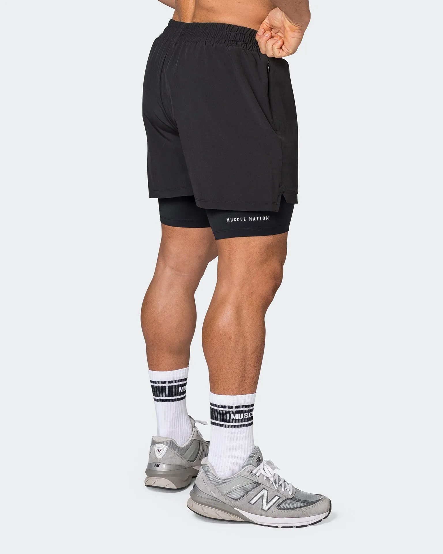 Vigour Training 3" Shorts - Black