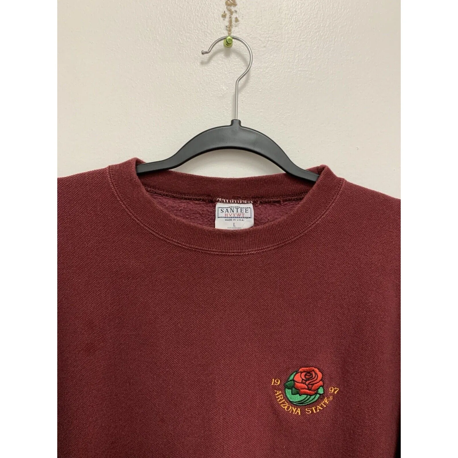 Vintage 1997 Santee Arizona State Embroidered Crewneck Sweatshirt Sz L