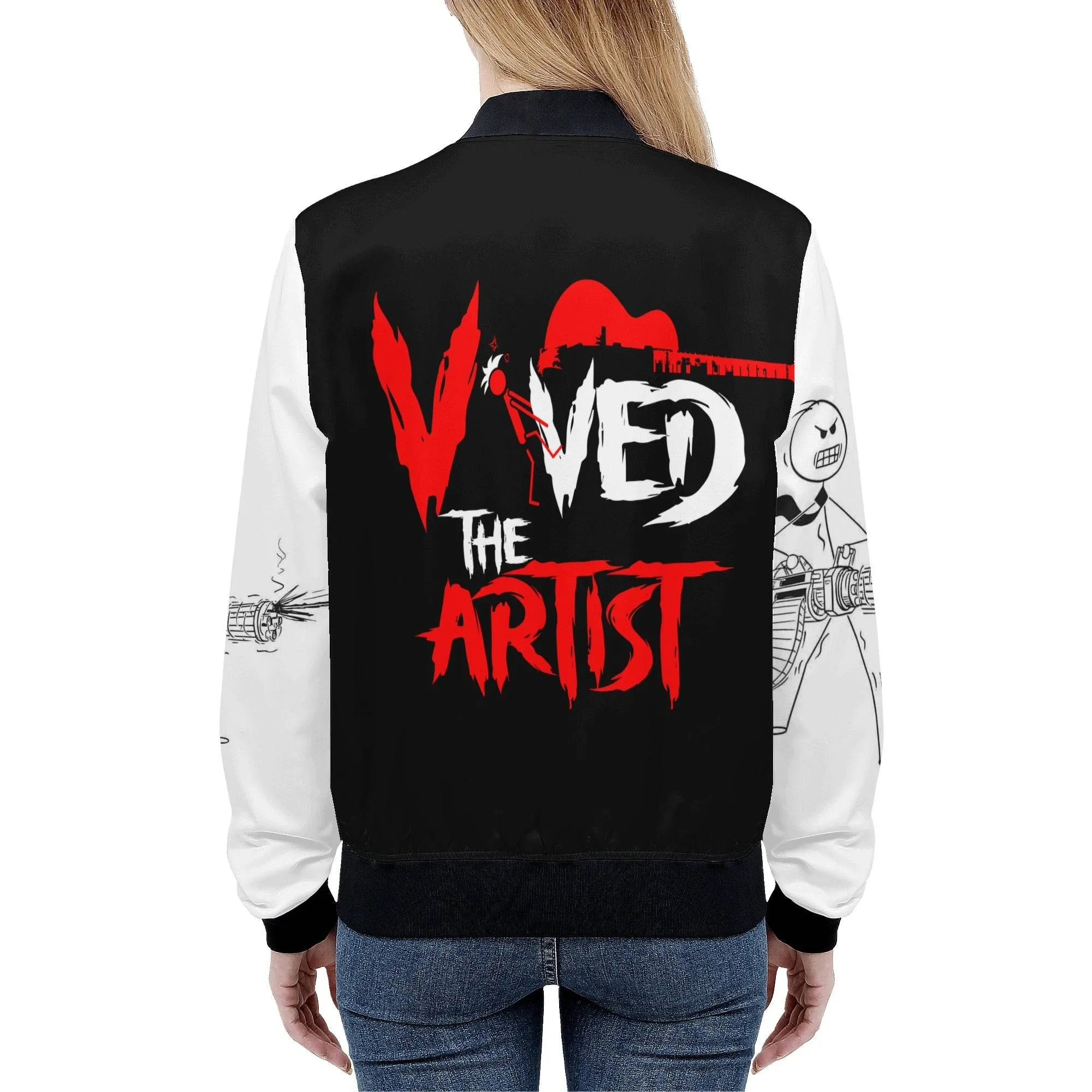 Viv'ed the Artist Women's Athleisure Bomber Jacket