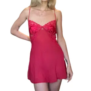 VS Red Lace Slip